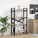 vidaXL Polica Sonoma hrast 100 x 33,5 x 140 cm Konstruirano drvo | shoptok.hr