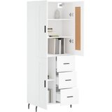 Visoka komoda bijela 69,5x34x180 cm konstruirano drvo | shoptok.hr