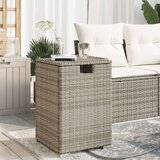 vidaXL Zaščita za plinsko jeklenko siva 40x40x60 cm poli ratan | Shoptok.si