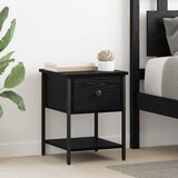  Noćni ormarić s ladicama 2 pcs Crni hrast 34 x 35,5 x 45 cm | shoptok.hr