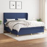 The Living Store Box spring postelja z vzmetnico modra 160x200 cm blago - Box Spring Postelja, (21438727) Cene