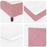 Box spring krevet s madracem Ružičasta 120 x 190 cm Baršun | shoptok.hr