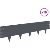  Ograda oko Travnjaka 10 kom. 100 x 25 cm Čelik Antracit | shoptok.hr