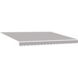 vidaXL Automatska uvlačiva tenda s LED svjetlom svjetlosiva 400 x 350 cm, Zamjena tenda tkanine za okvir 4 x 3,5 m svjetlosiva | shoptok.hr