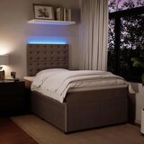 Box spring krevet s madracem svjetlosivi 120x200 cm baršunasti | shoptok.hr