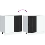  Donji ormarić za Lavabo - Umivaonik Lucca crni konstruirano drvo | shoptok.hr