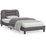  Okvir za krevet s uzglavljem sivi 90x200 cm od umjetne kože | shoptok.hr