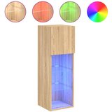 vidaXL TV omarica z LED lučkami sonoma hrast 30,5x30x90 cm, (20988864) | Shoptok.si