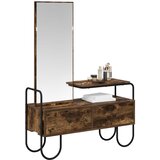  Toaletni stol s ladicama Dimljeni hrast 100 x 36,5 x 136 cm | shoptok.hr