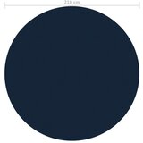  Plutajući PE solarni pokrov za bazen 210 cm crno-plavi | shoptok.hr