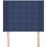  Uzglavlje s ušima plavi 103x16x118/128 cm od tkanine | shoptok.hr