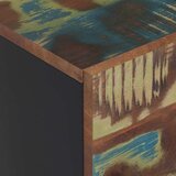  Visoka komoda s 3 vrata 40x33x110 cm obnovljeno drvo i željezo | shoptok.hr
