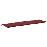 vidaXL Jastuci za vrtnu klupu 2 kom Crvena vina 200x50x7 cm tkanine | shoptok.hr