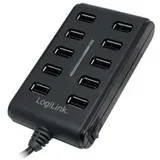 Hub 10 vrat USB 2.0 - UA0125, (21730112)