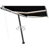 vidaXL Avtomatska tenda LED + senzor 300x250 cm antracitna Cene