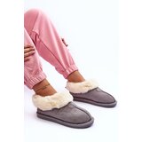 Boto Women's Slippers With Faux Fur Gray Lanose | Shoptok.si