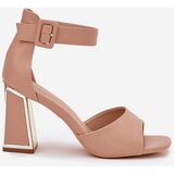 EVENTO Elegant women's sandals on a heel nude Rosazara | shoptok.hr