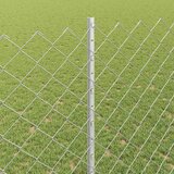  Ograda od lančanih veza s postom 10 x 1,4 m Srebrna Mreža | Eponuda.ba