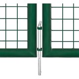  Mrežasta vrtna vrata zelena 400x125 cm pocinčani čelik | shoptok.hr
