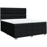 Maison Chic Box spring postelja - Vzmetna postelja z vzmetnico črn 200x200 cm blago SL5542, (21887337) | Shoptok.si