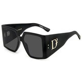 Dsquared2 D20096/S 807/IR ONE SIZE (56) Črna/Siva Cene