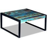  Stolić za kavu od masivnog obnovljenog drva 80 x 80 x 40 cm | shoptok.hr