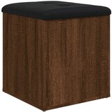  The Living Store Klop za shranjevanje rjavi hrast 42x42x45 cm inženirski les - Klop Za Shranjevanje, (21444157) | Shoptok.si