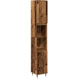 Maison Chic Kopalniška omarica - Kopalniški kabinet starinski les 30x30x190 cm inženirski les, (21794845) | Shoptok.si