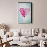  Plakat - Watercolor Heart 29.7x42 Crni okvir | shoptok.hr