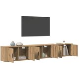  Zidni TV ormar set 3 pcs Umjetnički hrast 80 x 34,5 x 40 cm | Eponuda.com