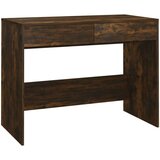vidaXL Pisalna miza dimljeni hrast 101x50x76,5 cm iverna plošča | Shoptok.si