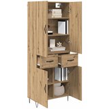  Highboard 2 kom. Umjetnički hrast 69,5 x 34 x 180 cm Slike