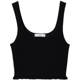 Mango Top z naramnicami 'RUFFI' črna | Shoptok.si