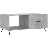Maison Chic Klubska mizica - kavna mizica - Nizka mizica betonsko siva 90x50x40 cm konstruiran les, (21754309) Cene