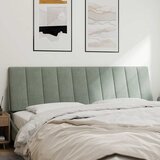  Jastuk za uzglavlje Hanko svjetlosivi 180 cm baršunasti | Eponuda.com
