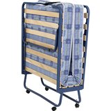 Boxxx zložljiva postelja 90 cm x 192 cm , les, kovina, tekstil modra | Shoptok.si