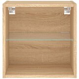 The Living Store Noćni ormarić s LED svjetlima zidni boja hrasta sonome | shoptok.hr