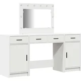 set 3 bela mdf, steklo kompaktno toaletna miza pravokotna