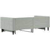  Dnevni krevet na razvlačenje svjetlosivi 90 x 190 cm baršunasti | shoptok.hr