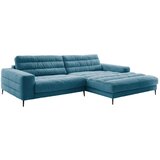 Pure Home Lifestyle SEDEŽNA GARNITURA, rebrasti žamet barve petroleja | Shoptok.si