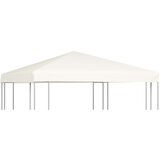 vidaXL Streha za paviljon 310 g/m² 3x3 m kremno bela Cene