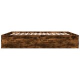  Okvir za krevet boja hrasta 200x200 cm konstruirano drvo | shoptok.hr