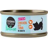  Varčno pakiranje Cosma Nature Kitten 24 x 70 g - S piščancem & tuno | shoptok.hr