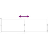  Retraktabilna bočna tende Bež 300 x 120 cm Poliester | shoptok.hr