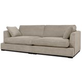 Scandic Bež sedežna garnitura iz rebrastega žameta 236 cm Mobby – | Shoptok.si