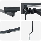  Ručni okvir tende s LED-ima Antracit 2,5 x 2 m Aluminij | shoptok.hr