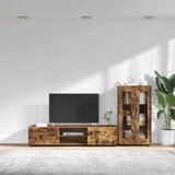 Set TV komoda s ladicama Dimljeni hrast Konstruirano drvo | shoptok.hr