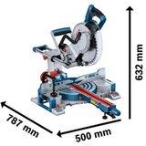 Bosch gcm 18V-254 d akumulatorska potezna stacionarna testera solo | Eponuda.com