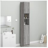  Kopalniška omarica siva sonoma 32x25,5x190 cm konstruiran les | Shoptok.si