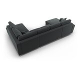 Cosmopolitan Design Tamno siva baršunasti sklopiva/s prostorom za odlaganje kutna garnitura (s desnim kutom/u obliku slova "U") Kyoto – | shoptok.hr